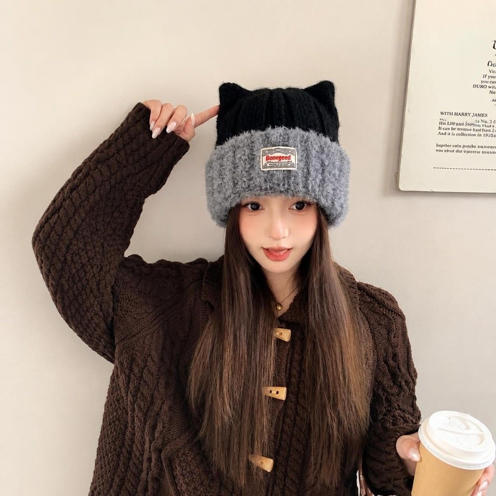 Korean Style Polyester Knitted - огляд і ціна Beanie Cuffed Knit