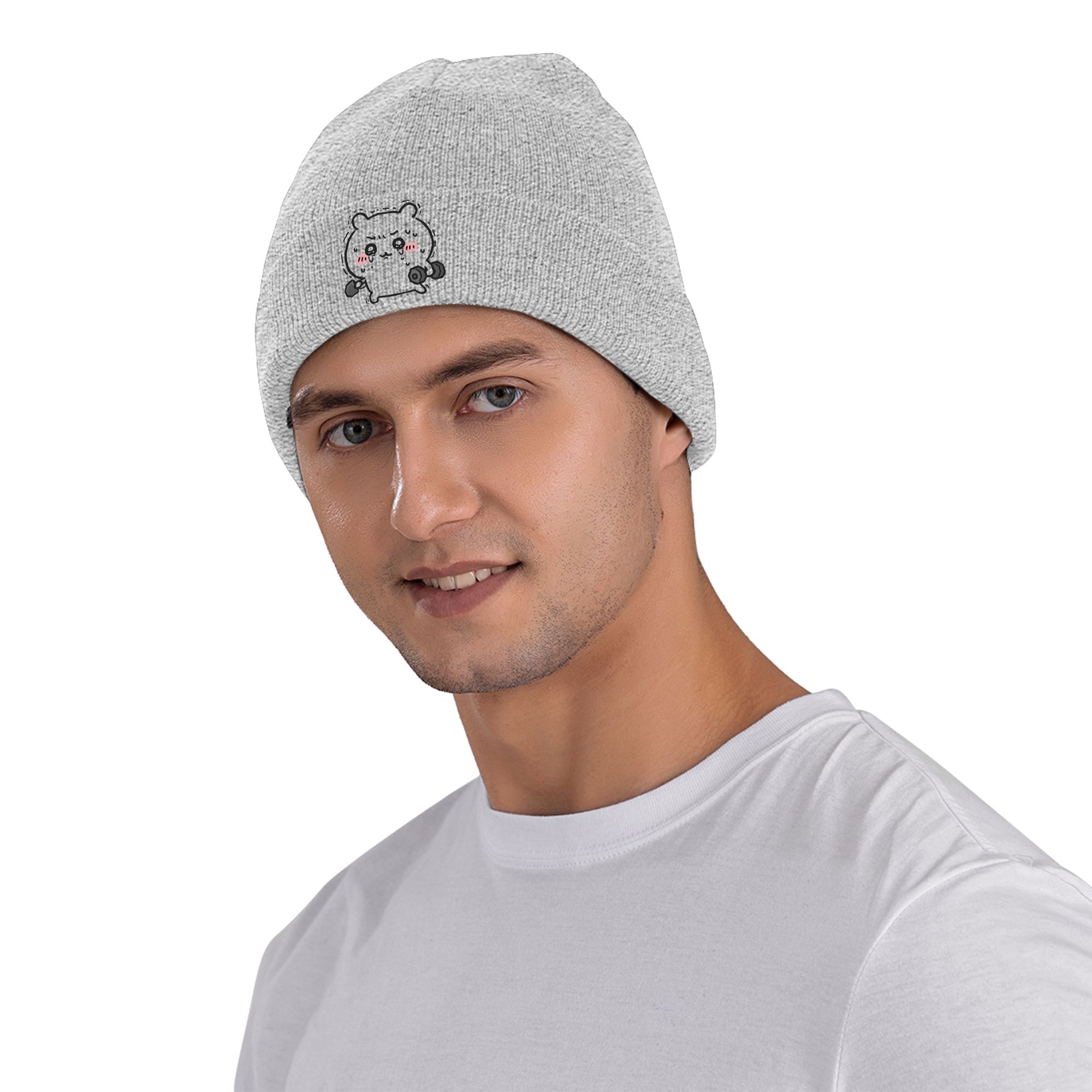 Chiikawaes Usagi Weightlifting - огляд і ціна Beanie Cuffed Knit