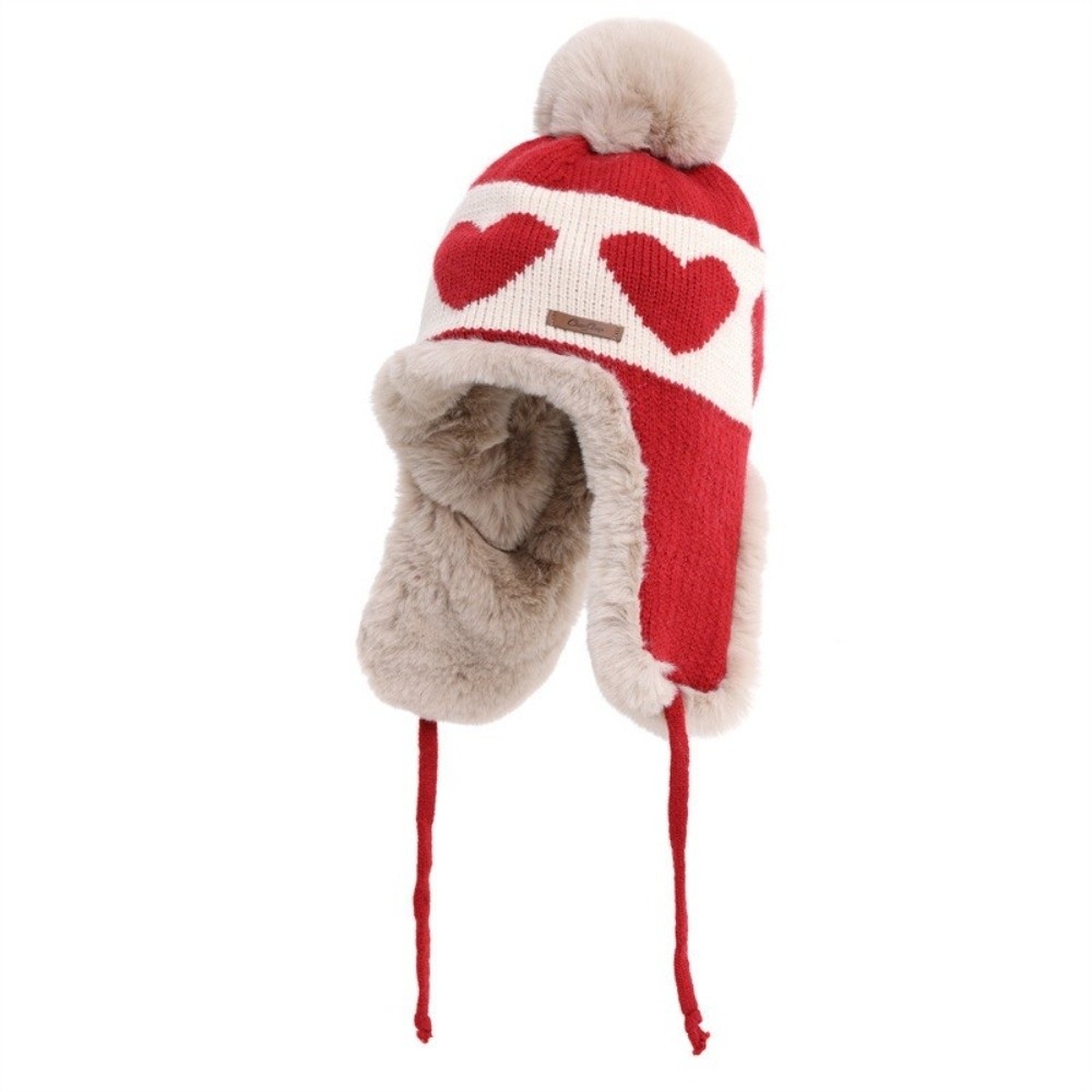 Polyester Heart Pattern Ear Fl - огляд і ціна Trapper Hat Ear Flap