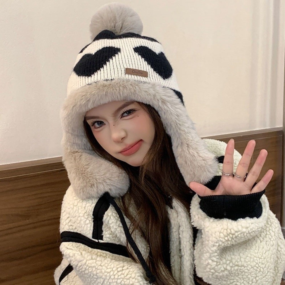 Polyester Heart Pattern Ear Fl - огляд і ціна Trapper Hat Ear Flap