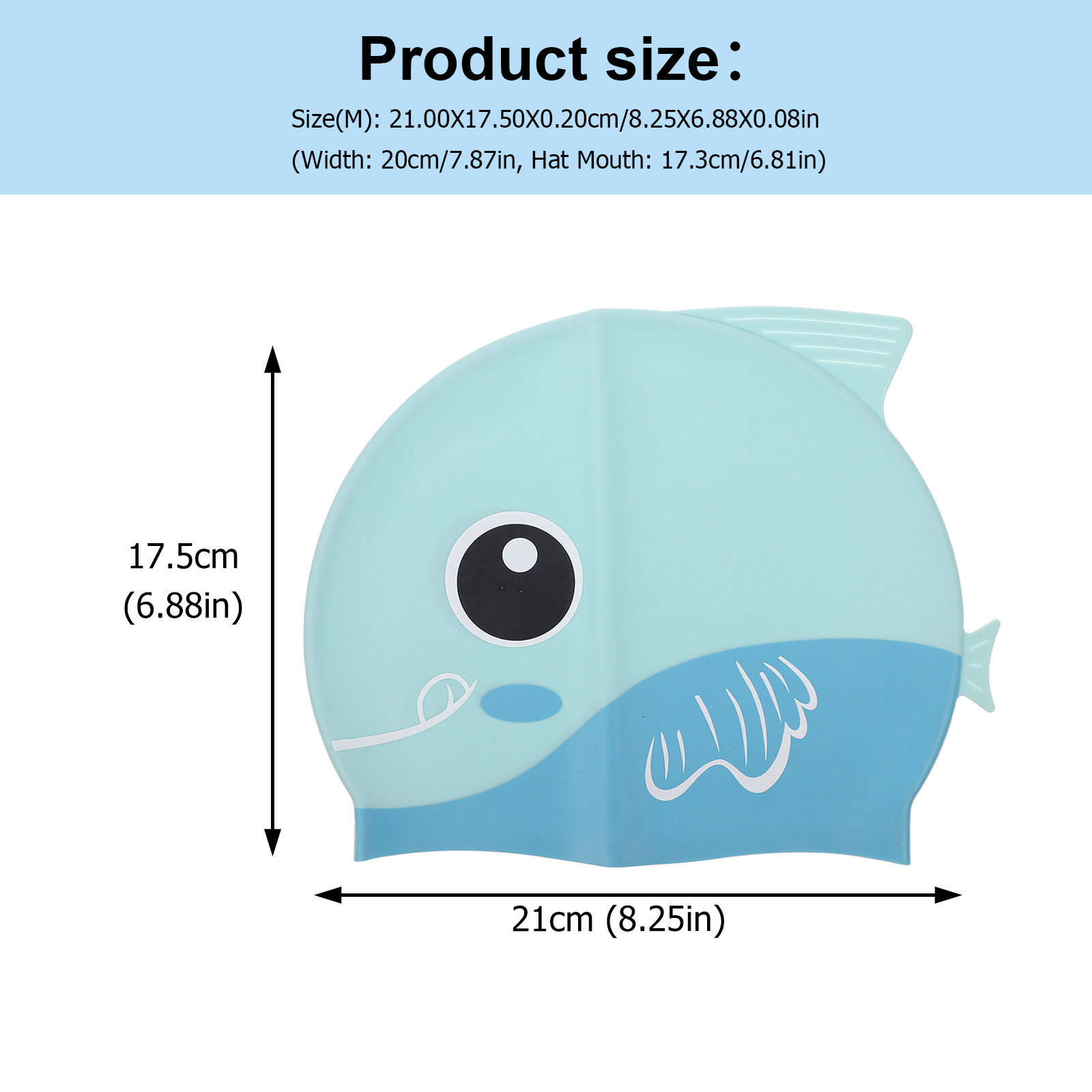 Kids Silicone Swim Cap with Ex - огляд і ціна Swim Hat Silicone