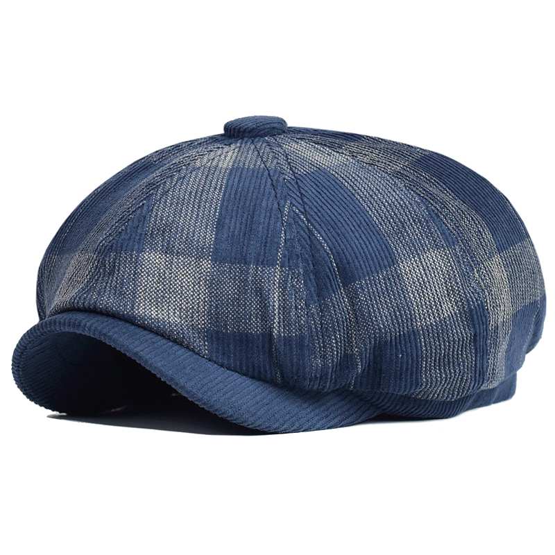 Autumn Winter Plaid Thick News - огляд і ціна Dad Hat Cotton