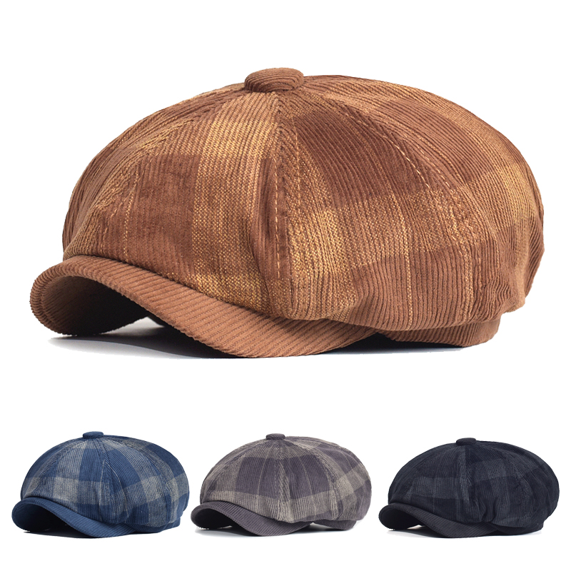 Autumn Winter Plaid Thick News - огляд і ціна Dad Hat Cotton
