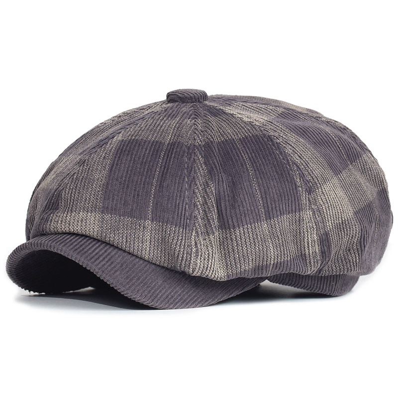 Autumn Winter Plaid Thick News - огляд і ціна Dad Hat Cotton