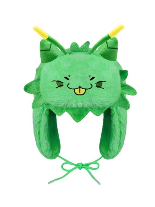 Cute Green Dragon Plush Trappe - огляд і ціна Trapper Hat Ear Flap